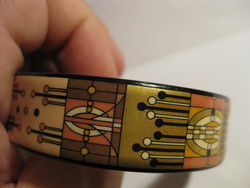 Original wiener emailmanufaktur early michaela frey wider art nouveau fire enamel bangle bracelet