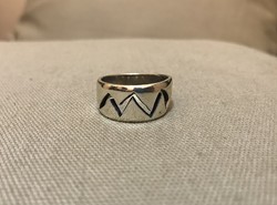 Solid silver ring