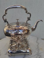 Sheffield tea set, samovar set, marked luxury set! Silver in nature, baroque-rococo, tea, coffee maker