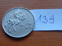 SZLOVÉNIA 10 TOLAR 2004 Réz-nikkel LÓ 139.
