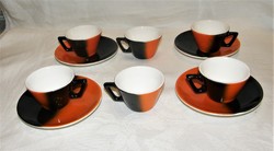 Retro kávés csészék - Kőbányai Gránit - porcelán
