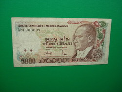 Törökország 5000 Líra 1970