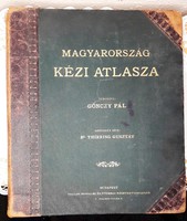 MAGYARORSZÁG KÉZI ATLASZA EREDETI - 1897-es ANTIK KÖNYV