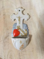 Holy water holder, hand painted