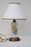 Herend porcelain lamp with new umbrella
