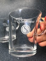 Glass cup of “Senseo” espresso coffee