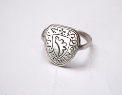 Silver copy of medieval ring.