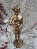 Female nude - copper sculpture sculpture