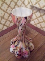 Legras francia két rétegű spatter üveg váza