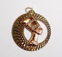 Nefertiti fejes arany medál (ZAL-Au103694)