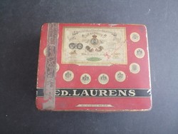 Ed. Laurens antik szivaros, cigarettás fém doboz - EP