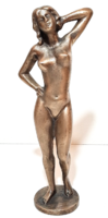 About 1 HUF! Nmá! Bronze female nude statue.
