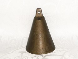 Antique copper bell, bell, 6 o'clock