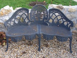 Cast iron garden bench