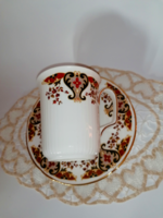 English luxury bone china breakfast mug and small plate, breakfast set 1.
