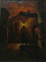 László Bartha: night in the old town