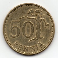 Finland 50 pence, 1972