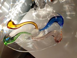 Art Glass Bowl by Frantisek Zemek for Mstisov Glassworks, Rhapsody Collection
