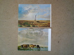 Régi festmények képeslapon (postatiszta)