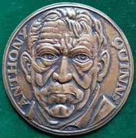 Bone László: anthony quinn, bronze plaque