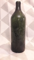Antique embossed wine bottle