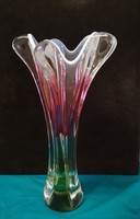 Csodálatos Josef Hospodka Cseh vastag nehéz üveg váza