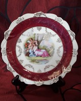 Antique altwien porcelain plate, decorative plate 1.