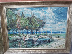Michael Schéner: painting at Lake Balaton!