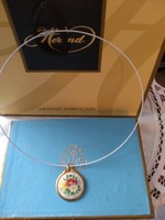 Herend pendant with chain and box