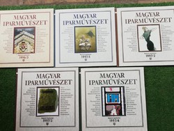 1996-1997 5 issues of Hungarian applied arts