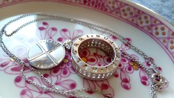 Bulgari Bvlgari feliratos gyönyörűen csillogó ezüst gyűrű 16,5 mm