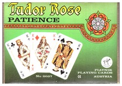 Tudor Rose francia sorozatjelű pasziánsz kártya Piatnik 104 lap + 6 joker komplett