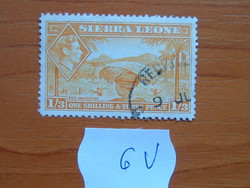 SIERRA LEONE 1938 VI. György király – rizsszüret 6V