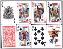 Bridge card 52 cards + 2 jokers