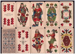 Skat kártya Szász kártyakép  ASS Altenburg 1940 körül 32 lap komplett