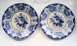 Pair of antique villeroy & boch wall plate