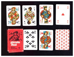 Piccolo skat mini francia sorozatjelű kártya Berlini kártyakép 32 lap komplett