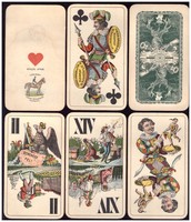 Old tarot card piatnik nándor and sons budapest circa 1910 complete with 42 sheets
