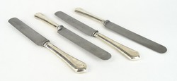 0S264 Régi jelzett ezüst kés készlet 4 db 160 g