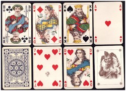 12. Dupla csomag francia kártya Dondorf kártyakép 1930-as évek 104 lap + 4 joker