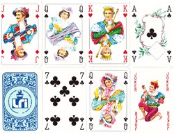 17. Rococo double pack with French card offset and playing card press 104 cards + 6 jokers