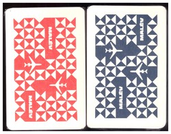 16. Dupla csomag francia kártya Malév hátlappal Offset és Játékkártya Nyomda 104 lap + 6 joker