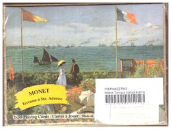 13. Monet double pack French card in original unopened pack piatnik 104 sheets + 6 jokers