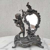 Table angel mirror, sculpture toilet mirror polished mirror! Viennese baroque rococo ,.