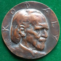 Tamás Vígh: Zoltán Kodály 1973, bronze plaque