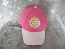 Disney princess little girl in baseball cap, hat, advertising new.