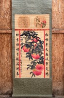 Art Chinese huge marked painting hanging rolls of paper and silk china japanese asia famille rose