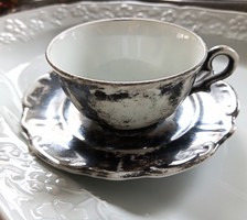 Vintage Bavaria Feinsilber porcelán kávés csésze