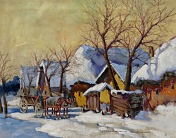 György Németh: winter village