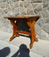 Renovated antique Bieder cherry tv on laptop table